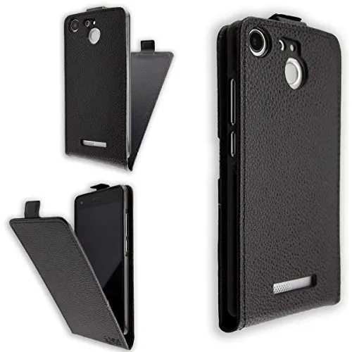 caseroxx Bush D4 5 Inch flip cover nero magnetica