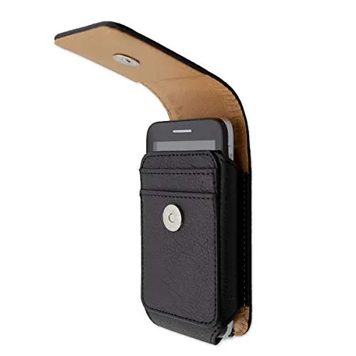 caseroxx Alcatel 2008G borsa pelle nera con passante