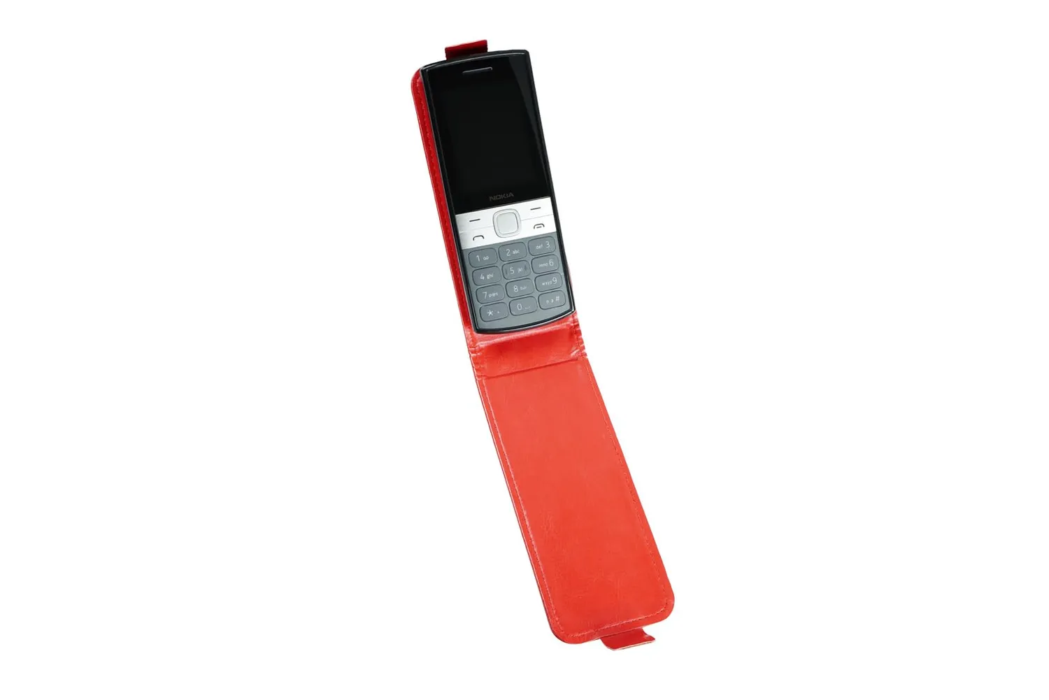 caseroxx per Nokia 150 2023 flip cover rossa magnetica