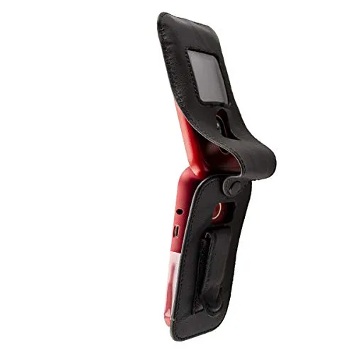 caseroxx Doro 6060 custodia cintura pelle nera finestra