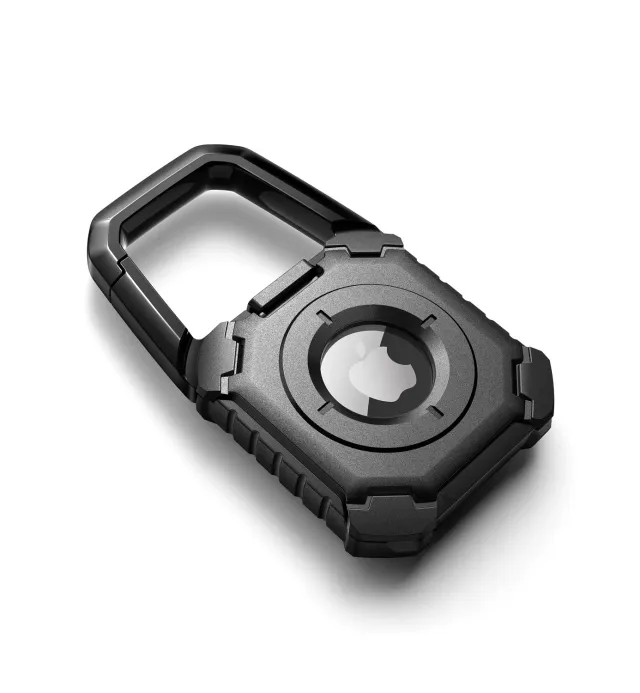 Dexnor cover AirTag portachiavi nera antiurto TPU