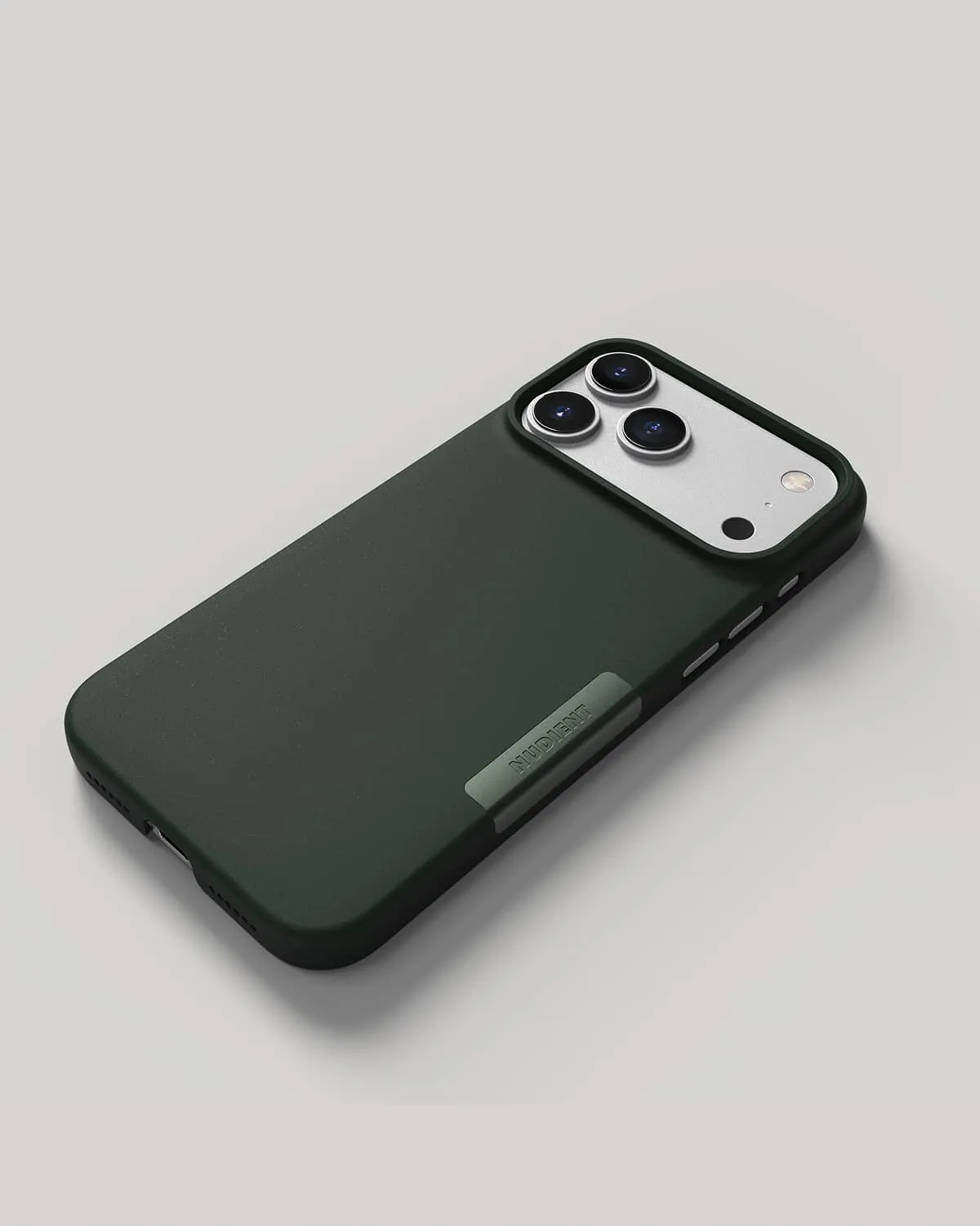 Nudient Thin Case iPhone 18 Pro Max cover verde sottile