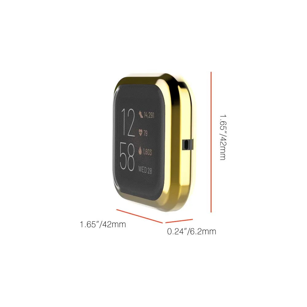 MoKo Versa 2 cover orologio 3 pezzi argento antiurto