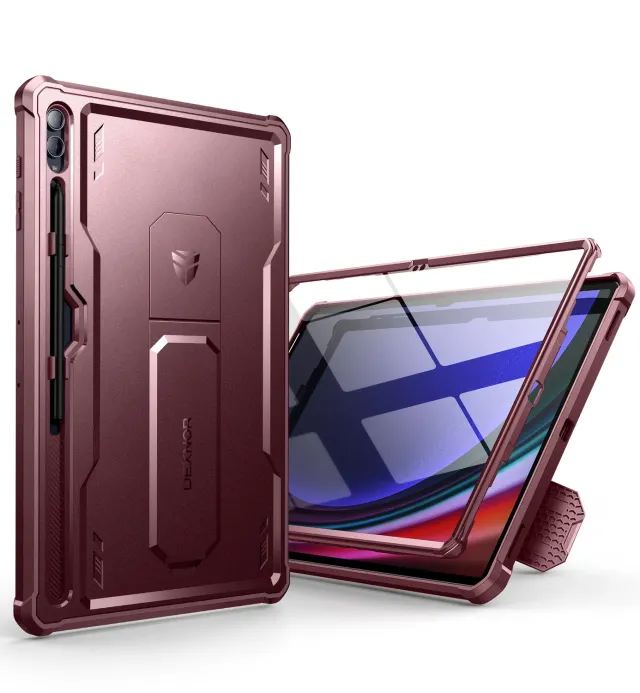 Dexnor Galaxy Tab S9 Ultra Cover Rossa Antiurto Pennino