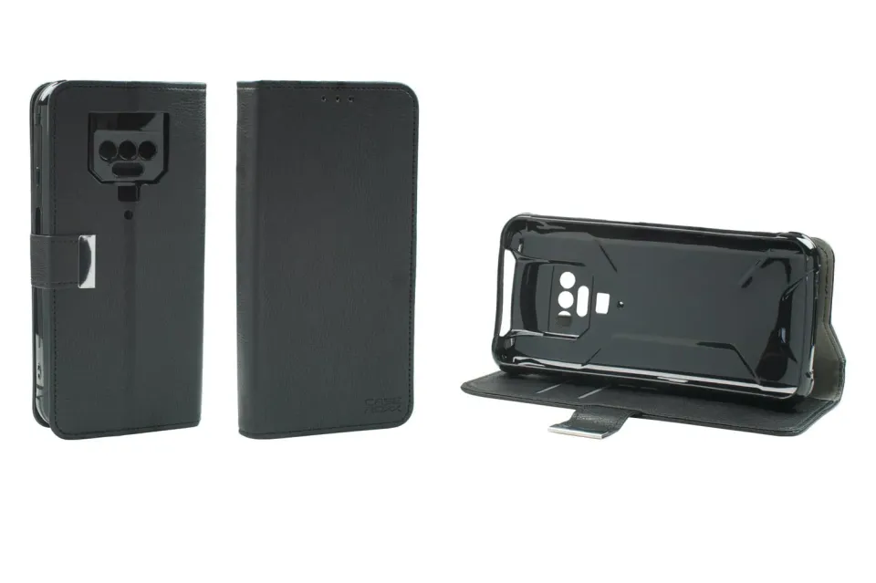 caseroxx Bookstyle Cubot KingKong Power custodia nera carte