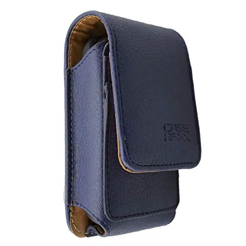 caseroxx Outdoor Panasonic KX-TU339 borsello azzurro pelle