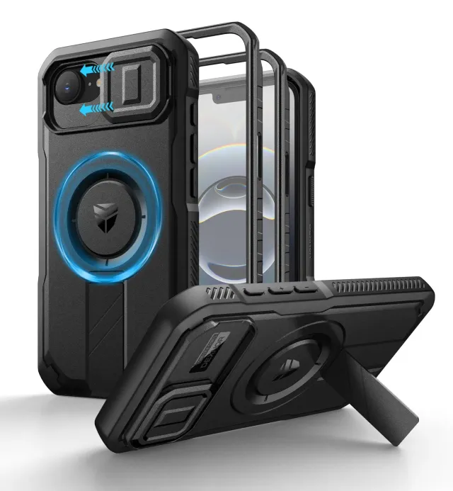 Dexnor iPhone 16e Cover custodia nera MagSafe