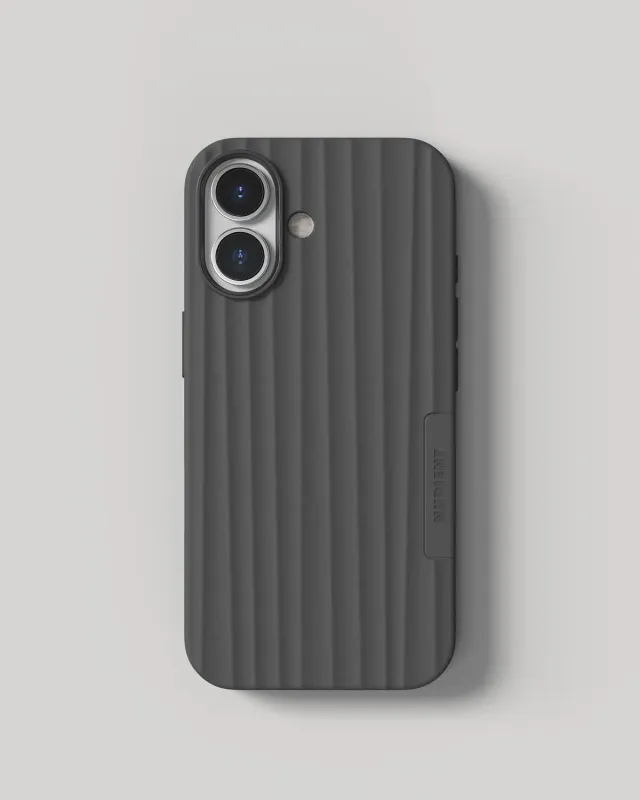Nudient Bold Case cover iPhone 17 Basalt Grey MagSafe antishock
