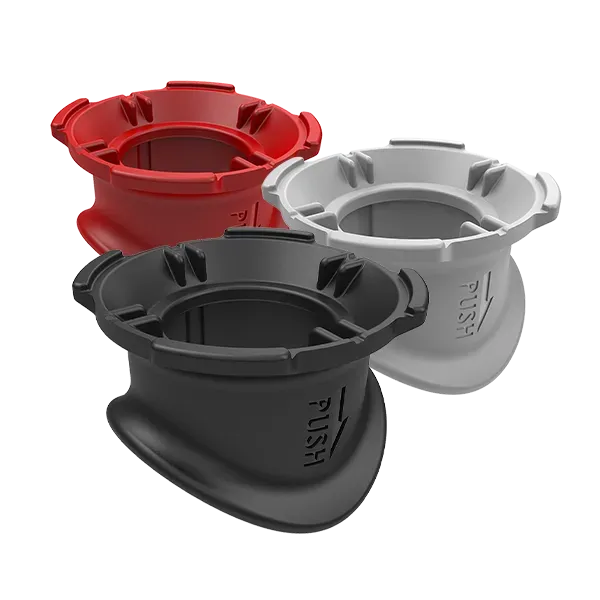 Quad Lock Collari Colorati Supporto Manubrio Nero Rosso
