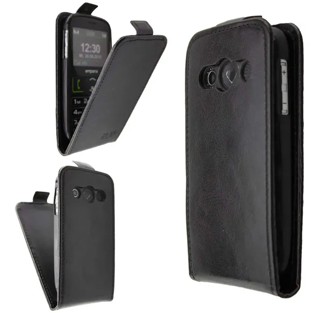 caseroxx Emporia Euphoria V50 flip cover nera magnetica