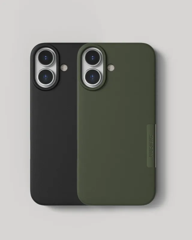 Nudient Thin Case iPhone 17 cover 2 pezzi Ink Black