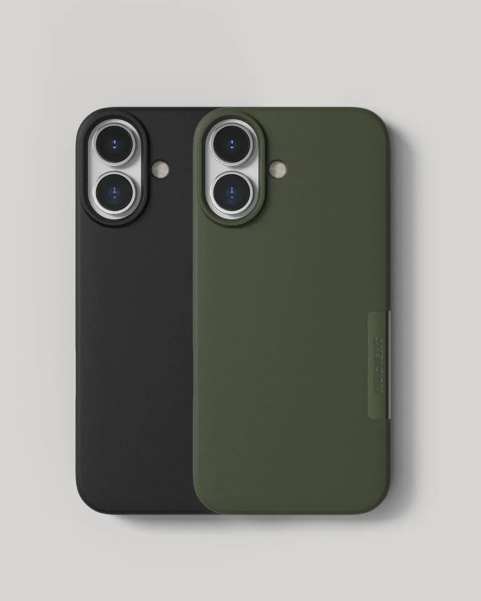 Nudient Thin Case iPhone 17 cover 2 pezzi Ink Black