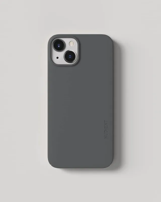 Nudient Thin Case cover iPhone 13 grigia con MagSafe