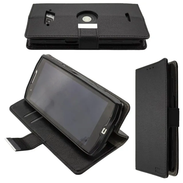 caseroxx Bookstyle Crosscall Core-X4 custodia libro nero