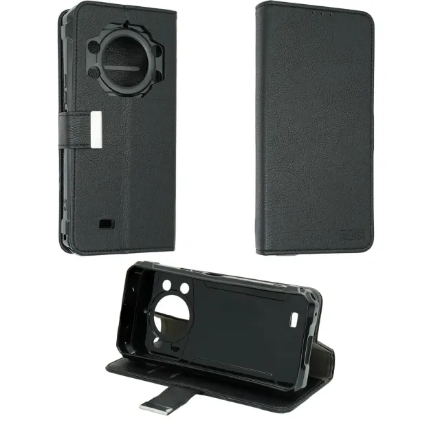 caseroxx Bookstyle custodia a libro Cubot KingKong 11 nera stand