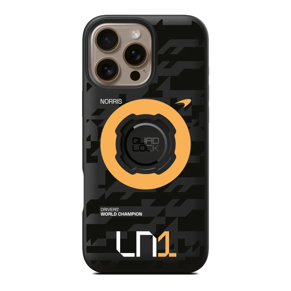 Quad Lock Lando Norris cover MAG iPhone 17 Pro Papaya