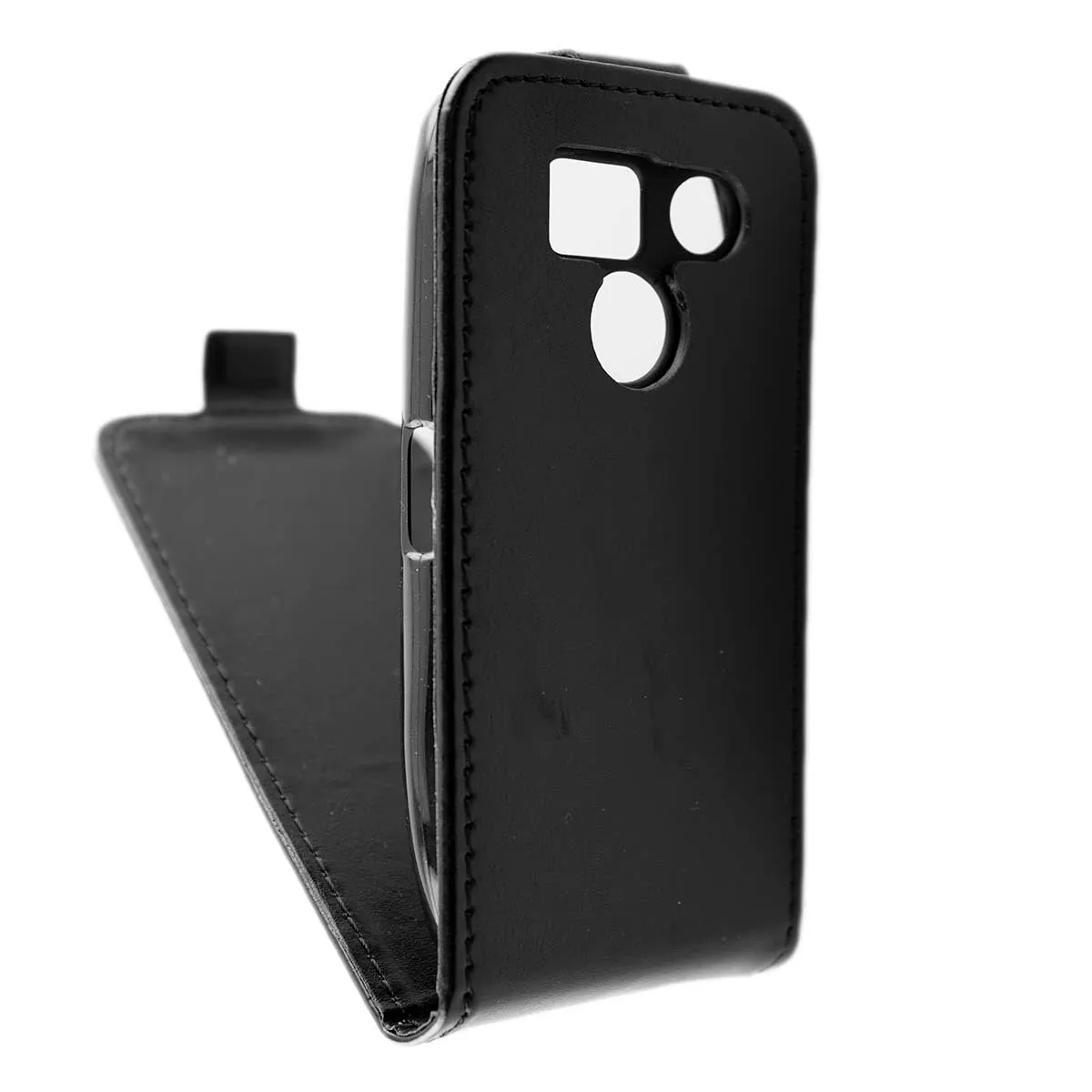 caseroxx C1 C1+ flip cover nera chiusura magnetica