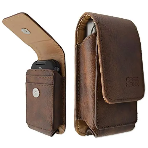 caseroxx Panasonic KX-TU339 custodia cintura pelle marrone