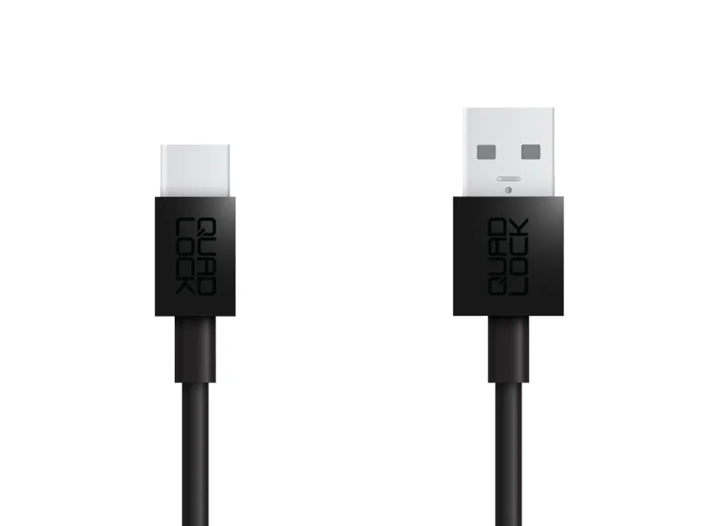 Quad Lock Cavo USB-A USB-C nero 20 cm moto