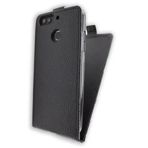 caseroxx Flip Cover Bush Spira D5 5.5 custodia nero magnetica