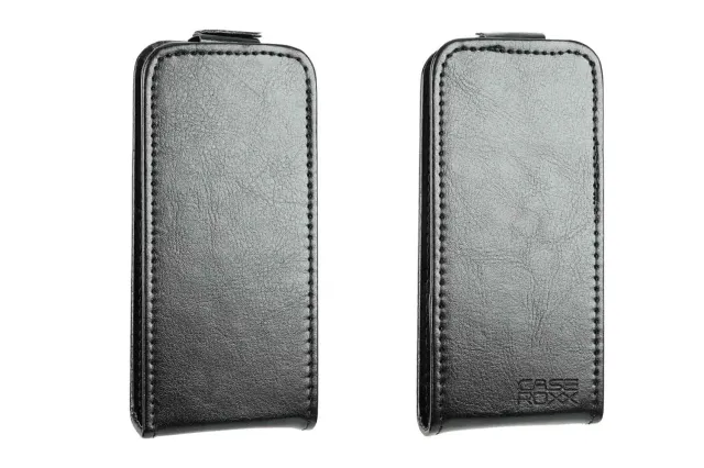 caseroxx Flip Cover Nokia 105 2023 nera pelle