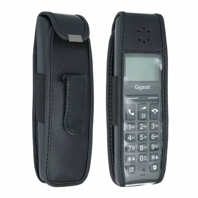 caseroxx Gigaset Pure 120 custodia pelle con clip cintura
