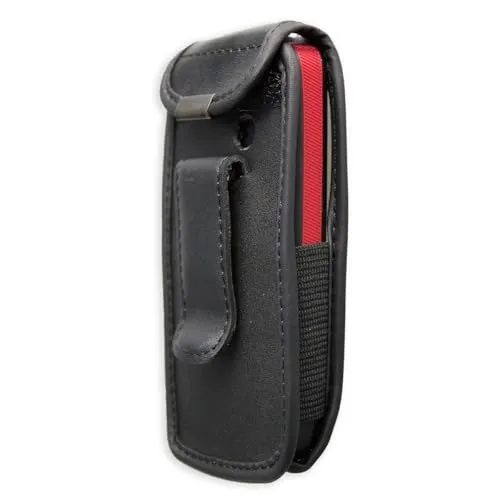 caseroxx AEG Voxtel M311 fondina con clip vera pelle nero