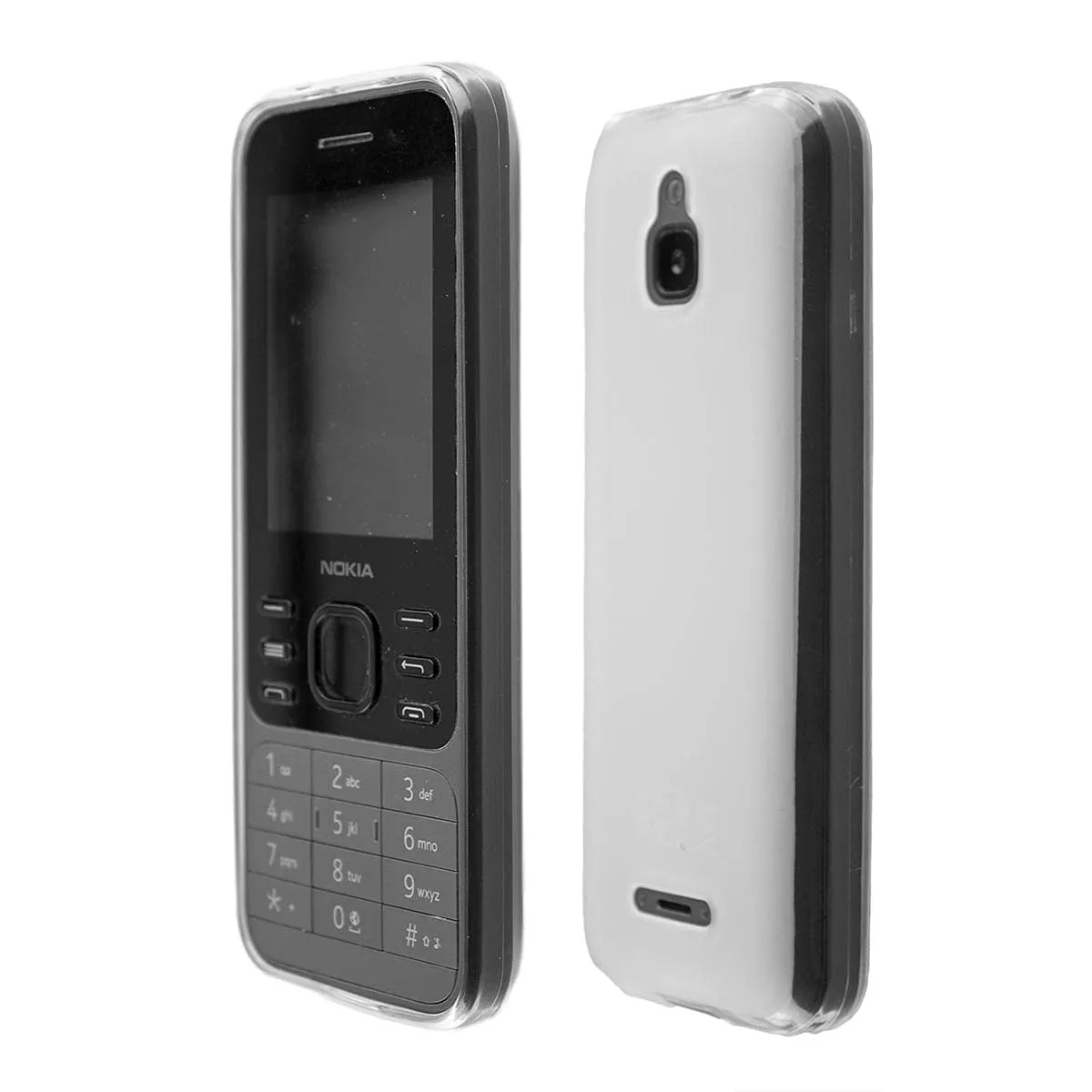 caseroxx Nokia 6300 4G Cover TPU Nero Antiurto