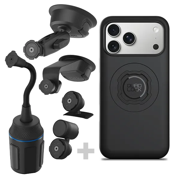 Quad Lock Kit Auto 4x4 Supporto iPhone Antivibrazione