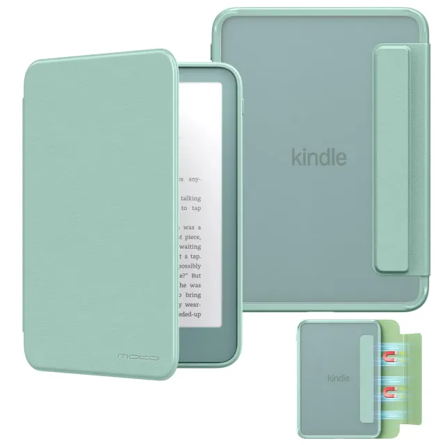 MoKo Kindle 6 12a Gen 2026 Custodia Magnetica Verde Agave