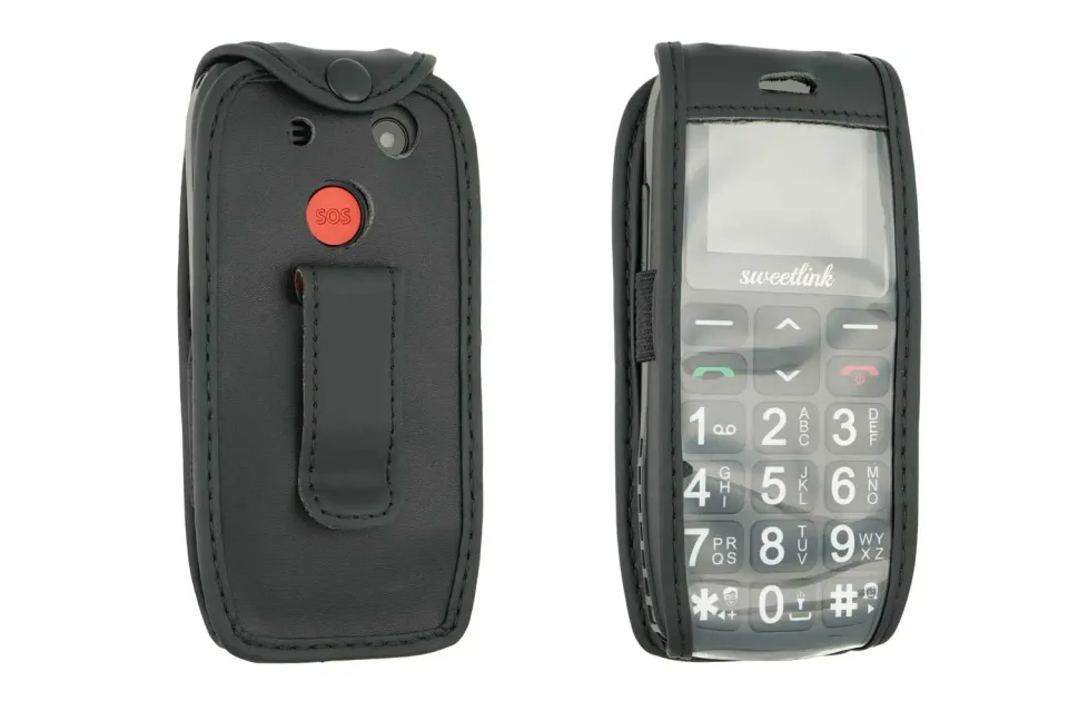 caseroxx SweetLink S1 Plus custodia pelle con clip