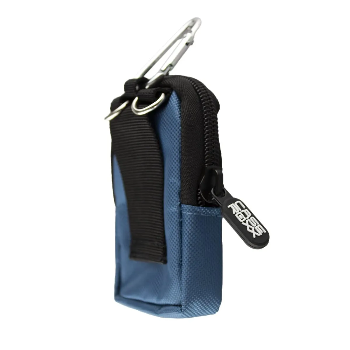 caseroxx Canvas custodia Freestyle Libre blu con moschettone