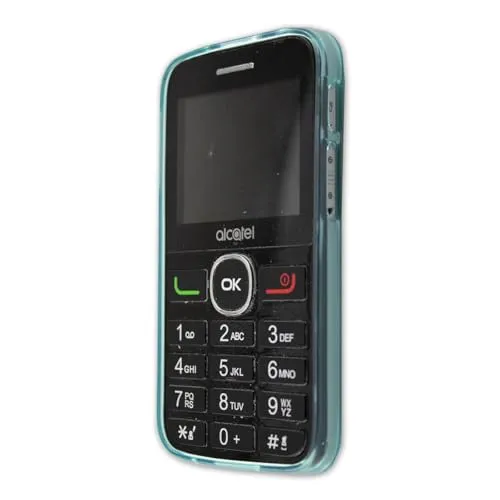 caseroxx Alcatel 2008G cover TPU azzurro antishock