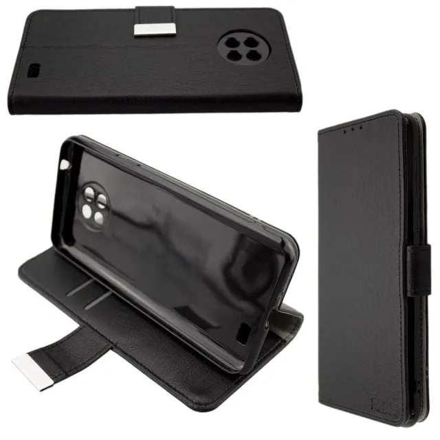 caseroxx Bookstyle custodia libro Oukitel C19 nera portacarte