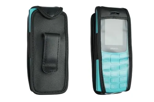 caseroxx Nokia 105 106 2G borsello pelle nero clip