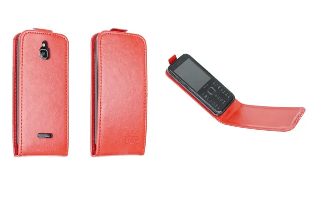 caseroxx Flip Cover custodia Nokia 8000 4G rossa magnetica