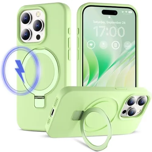 CloudValley iPhone 15 Pro cover MagSafe verde silicone
