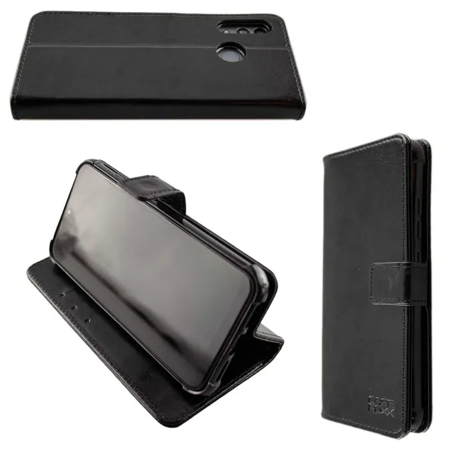 caseroxx Bookstyle Custodia Gigaset GS3 Nera Portacarte