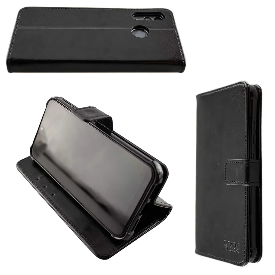 caseroxx Bookstyle Custodia Gigaset GS3 Nera Portacarte
