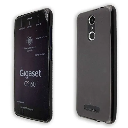 caseroxx TPU Custodia per Gigaset GS160 GS170 nero antiurto
