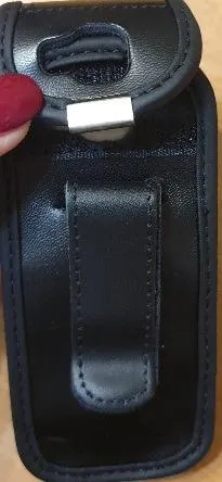 caseroxx Borsello Pelle Nokia C5-00 Nero con Clip Cintura