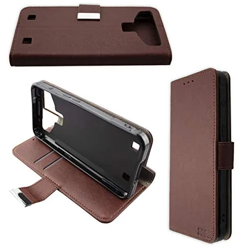caseroxx Bookstyle custodia Cubot Quest marrone portafoglio