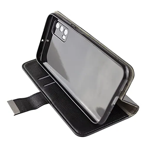 caseroxx Blackview A90 cover portafoglio nera carte stand