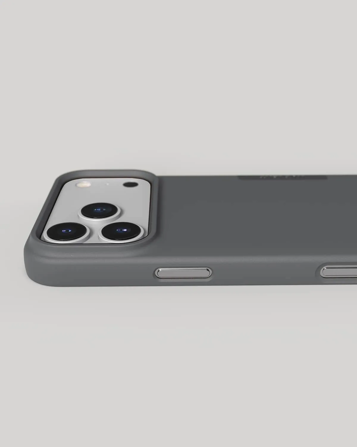 Nudient Thin Case cover iPhone 17 Pro Max Ash Grey MagSafe leggera