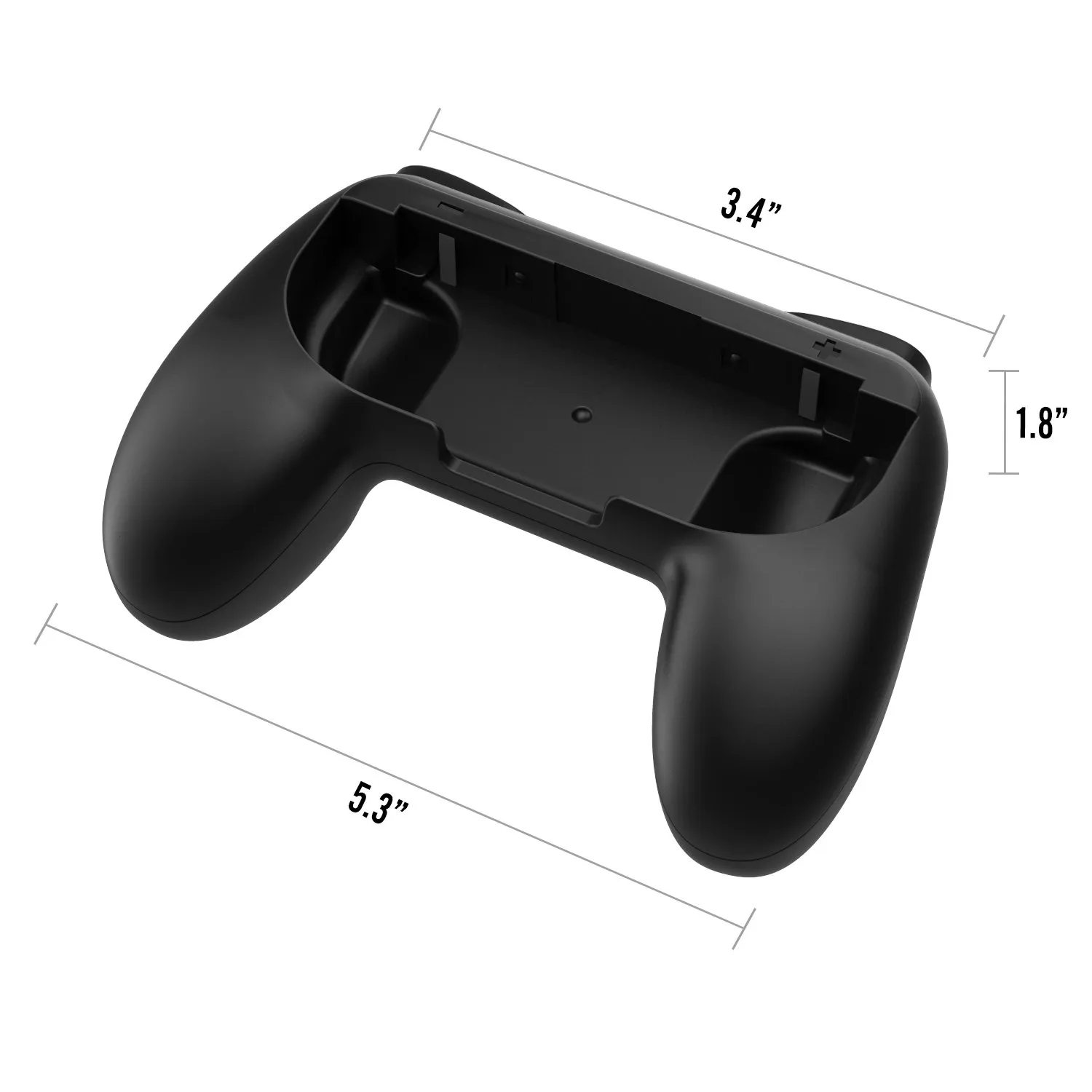 MoKo Impugnatura Joy-Con Nintendo Switch Controller nero ABS