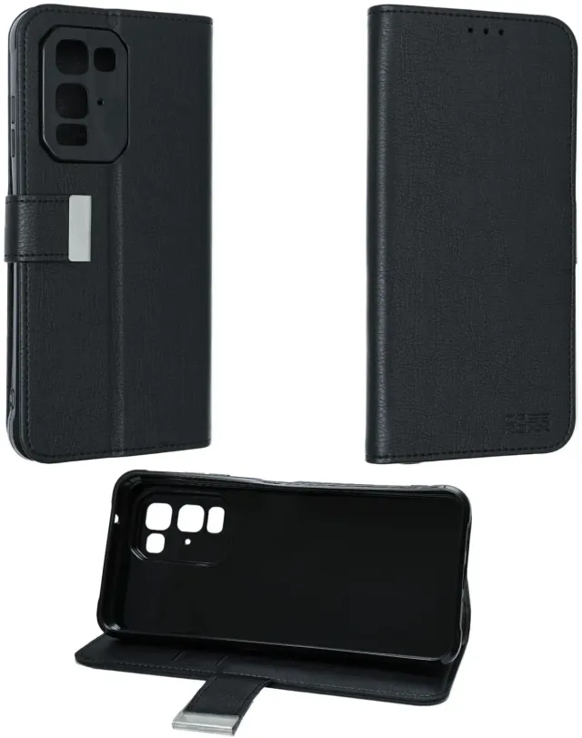 caseroxx Bookstyle Blackview Fort 5 custodia nero con stand