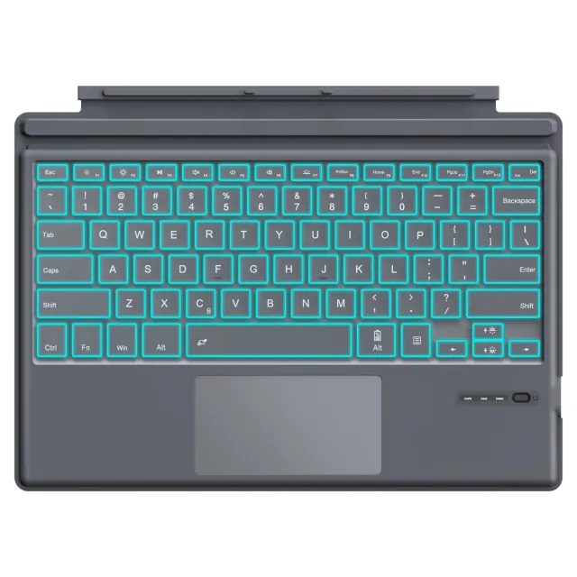 MoKo per Surface Pro 3-7 Plus tastiera bluetooth grigia retroilluminata