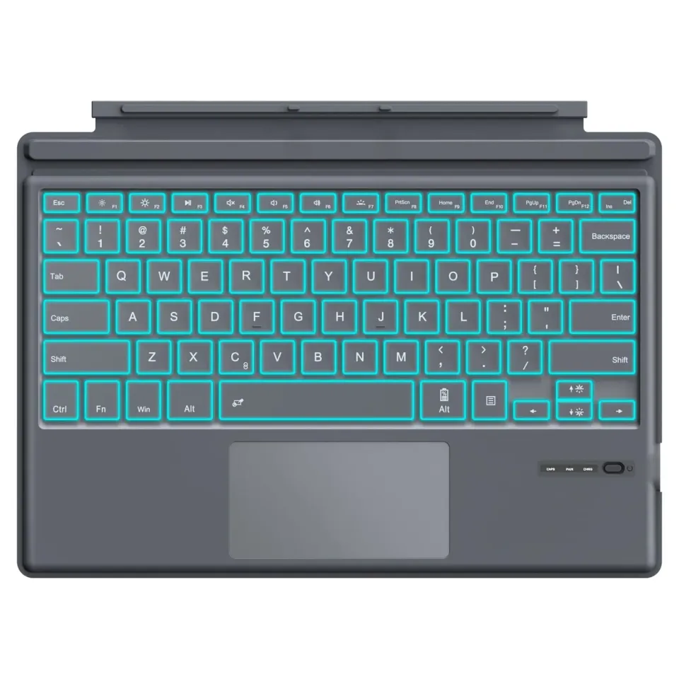 MoKo per Surface Pro 3-7 Plus tastiera bluetooth grigia retroilluminata