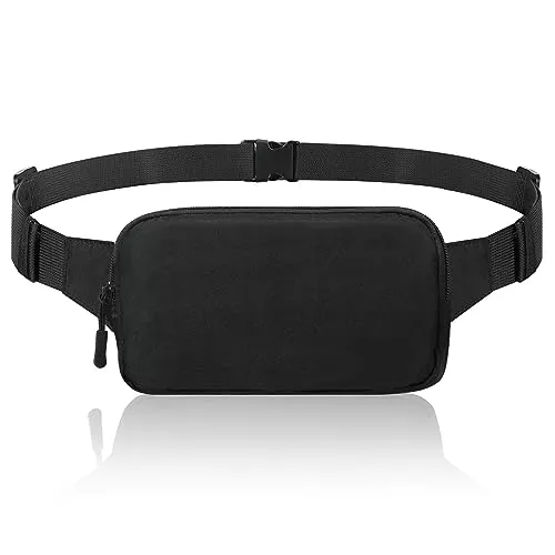 MoKo Marsupio Sportivo 3 Tasche Nylon Nero Impermeabile
