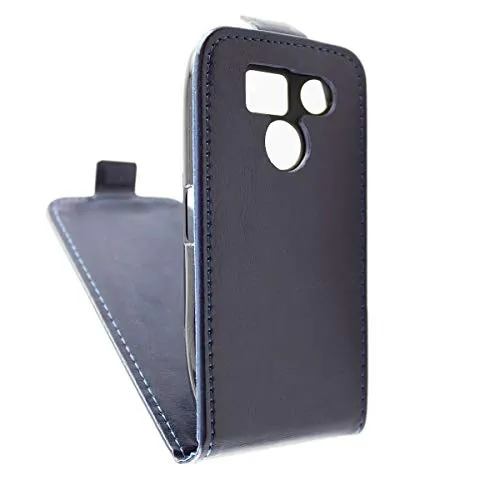 caseroxx Artfone C1 C1+ flip cover pelle azzurra magnete